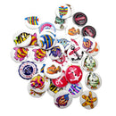 Pack of 50 Assorted Ocean Series Pattern Wooden Buttons for Sewing Crafts