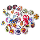 Pack of 50 Assorted Ocean Series Pattern Wooden Buttons for Sewing Crafts