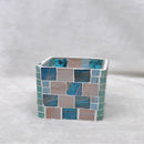 Handcrafted Handmade Glass Beads Candlestick Candle Holder DIY Crafts Square