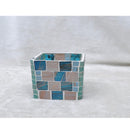 Handcrafted Handmade Glass Beads Candlestick Candle Holder DIY Crafts Square