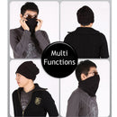 Trendy Polar Fleece Neck Warmer Comfy Snood Scarf Ski Motorbike Mask Black