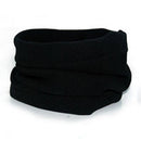 Trendy Polar Fleece Neck Warmer Comfy Snood Scarf Ski Motorbike Mask Black