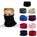 Trendy Polar Fleece Neck Warmer Comfy Snood Scarf Ski Motorbike Mask Black