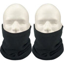 Trendy Polar Fleece Neck Warmer Comfy Snood Scarf Ski Motorbike Mask Black