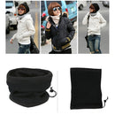 Trendy Polar Fleece Neck Warmer Comfy Snood Scarf Ski Motorbike Mask Darkgray