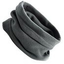 Trendy Polar Fleece Neck Warmer Comfy Snood Scarf Ski Motorbike Mask Darkgray