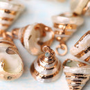 Gilding Gold Beach Conch Shell Beads Pendants for Jewelry Making Crafts