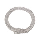 Women's Diamante Chain Belt Bling Crystal Waist Belt Silver