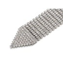Women's Diamante Chain Belt Bling Crystal Waist Belt Silver