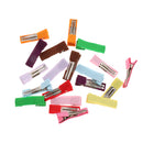 20x DIY Girls' Accessories Solid Ribbon Covered Alligator Hair Clips Hairpins