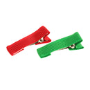 20x DIY Girls' Accessories Solid Ribbon Covered Alligator Hair Clips Hairpins