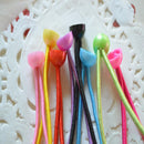 100x Rubber Bands for Ponytail and Braiding Crafts Stretchy Hair Accessories