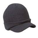 Men Women Fashionable Winter Warm Knitted Hat With Peak Design Winter Clothing Accessory One Size Blue Grey