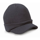 Men Women Fashionable Winter Warm Knitted Hat With Peak Design Winter Clothing Accessory One Size Blue Grey