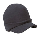 Men Women Fashionable Winter Warm Knitted Hat With Peak Design Winter Clothing Accessory One Size Blue Grey