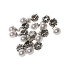 Pack of 10 Pearl Charms Pendants for Jewelry Bracelet Necklaces Earring Making