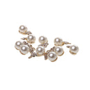 Pack of 10 Crown Pearl Charms for Bracelet Necklace Earring Jewelry Making