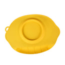 Foldable Adsorbed Design Food-Grade Silicone Baby Placemat Clean Convenient Food Mat Yellow