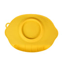 Foldable Adsorbed Design Food-Grade Silicone Baby Placemat Clean Convenient Food Mat Yellow