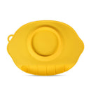 Foldable Adsorbed Design Food-Grade Silicone Baby Placemat Clean Convenient Food Mat Yellow