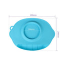 Foldable Adsorbed Design Food-Grade Silicone Baby Placemat Clean Convenient Food Mat Blue