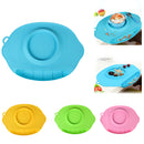 Foldable Adsorbed Design Food-Grade Silicone Baby Placemat Clean Convenient Food Mat Green