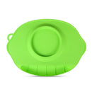 Foldable Adsorbed Design Food-Grade Silicone Baby Placemat Clean Convenient Food Mat Green