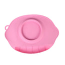 Foldable Adsorbed Design Food-Grade Silicone Baby Placemat Clean Convenient Food Mat Pink
