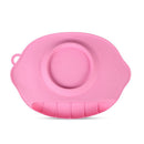 Foldable Adsorbed Design Food-Grade Silicone Baby Placemat Clean Convenient Food Mat Pink