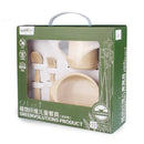 Eco-Friendly Rice Husk Fiber 4PCS Baby Tableware Cutlery Baby Feeding Set