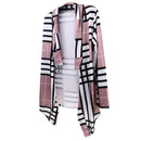 Fashionable Women Girls Ladies Plaid Cardigan Sweatshirt Casual Outerwear XL