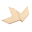 Pack of 10 Geometric Arrows Wood Shapes Charms for DIY Woodcrafts 2.3*2.5cm