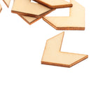 Pack of 10 Geometric Arrows Wood Shapes Charms for DIY Woodcrafts 2.3*2.5cm