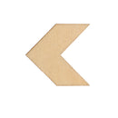 Pack of 10 Geometric Arrows Wood Shapes Charms for DIY Woodcrafts 2.3*2.5cm