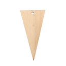 Pack of 10 Triangle Wood Shapes Charms for DIY Woodcrafts 3*5.8cm