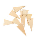 Pack of 10 Triangle Wood Shapes Charms for DIY Woodcrafts 3*5.8cm