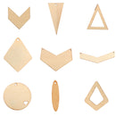 Pack of 10 Triangle Wood Shapes Charms for DIY Woodcrafts 3*5.8cm