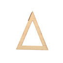 Pack of 10 Triangle Wood Shapes Charms for DIY Woodcrafts 2.9*3.5cm
