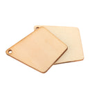 Pack of 10 Quadrangle Wood Shapes Charms for DIY Woodcrafts