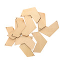 Pack of 10 Geometric Arrows Wood Shapes Charms for DIY Woodcrafts 6.1*4.5cm