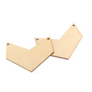 Pack of 10 Geometric Arrows Wood Shapes Charms for DIY Woodcrafts 6.1*4.5cm