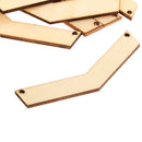 Pack of 10 Arrows Wood Shapes Charms for DIY Woodcrafts