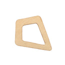 Pack of 10 Rhombus Wood Shapes Wood Charms for DIY Woodcrafts