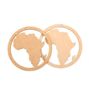 Pack of 10 Africa Map Wood Shapes for Crafts DIY Woodcrafts Decorations Unfinished