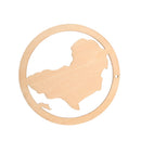Pack of 10 Africa Map Wood Shapes for Crafts DIY Woodcrafts Decorations Unfinished