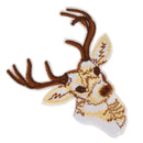 Cloth Fabric Sequined Deer Patch Applique For Embroidery Sewing Craft Supplies