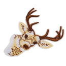 Cloth Fabric Sequined Deer Patch Applique For Embroidery Sewing Craft Supplies