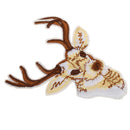 Cloth Fabric Sequined Deer Patch Applique For Embroidery Sewing Craft Supplies