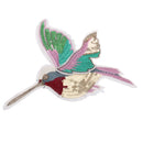 Sequined Bird Patch Applique for Sewing Embroidery Crafts Left