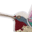 Sequined Bird Patch Applique for Sewing Embroidery Crafts Left